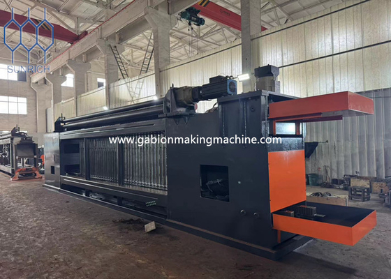 Купить 28-55 мм длины сетки Gabion Mesh Machine для 5 м ширины Gabion удерживающих конструкций Производство в сети