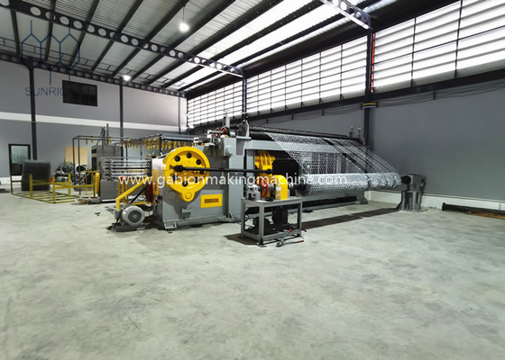 Гальванизированная стальная проволока Gabion Box Machine высокая прочность на протяжение Диаметр проволоки 2.0mm-4.0mm