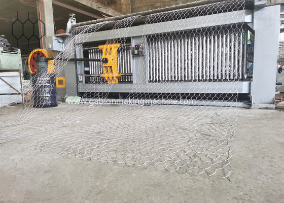 Сервомоторное управление ПЛК Gabion Box Making Machine для оцинкованной стальной проволоки / PVC покрытой проволоки